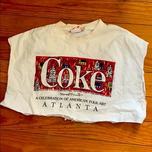 vintage sleeveless Coke Atlanta crop top!